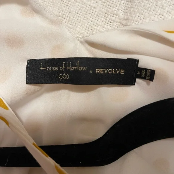 House of Harlow 1960 X Revolve Harmony Top in White & Cooper Polka Dot - Picture 3 of 3
